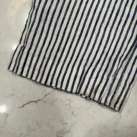 Chico’s Blue & White Striped 100% Linen Coastal Pants Chico's Size 0 Beach - Picture 14 of 16